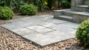 Układanie płyt tarasowych na suchym betonie